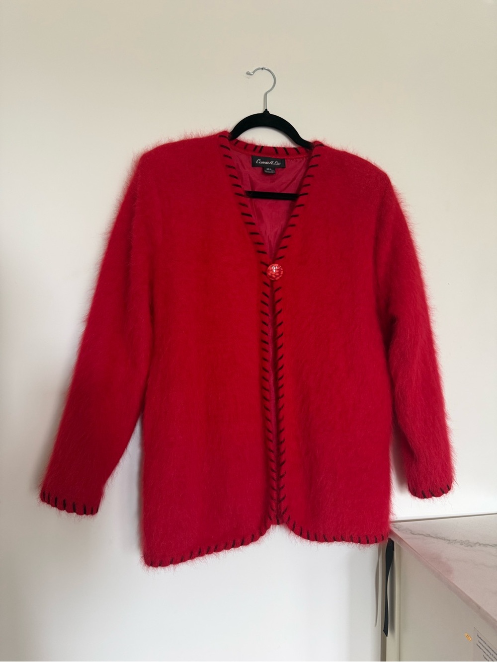 Connie A Lee Angora Cardigan Sweater